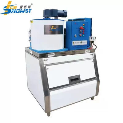 কেনা 12-17 মিনিটের বরফ তৈরির গতি এবং বায়ু শীতল কনডেনসেশন সহ স্বতন্ত্র মিষ্টি জল ফ্লেক আইস মেশিন online manufacture