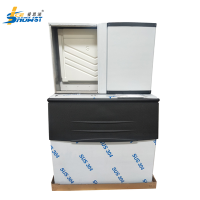 Stainless Steel Large Cube Ice Machine Maker For Bar 1000kg 3800W